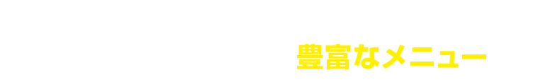 ボディコーティング＆カービューティ専門店ならではの豊富なメニュー